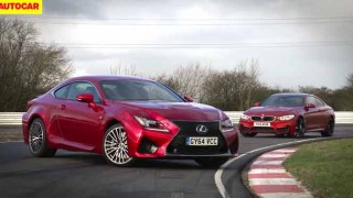 レクサスRC FとBMW M4をドラッグレースとドリフトで対決させてみた