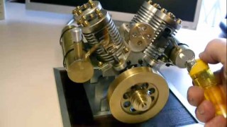 暇だったから V4真空エンジンを作ってみた。