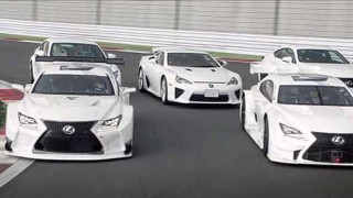 レクサスRCF, RCF GT500, GT3, LFA,5台のFシリーズがドヤ顔で迫って来るのがちょっとキモいw